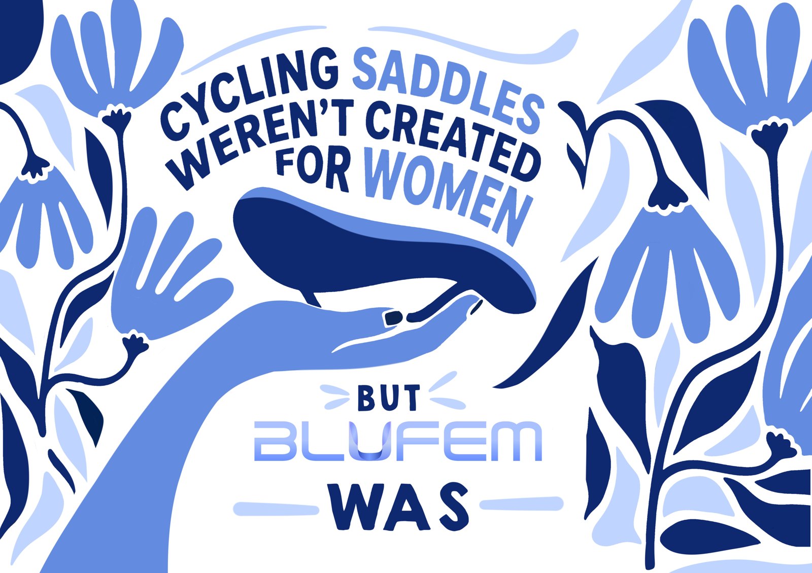 Illustration: cycling saddles weren't created for women, but BLUFEM was